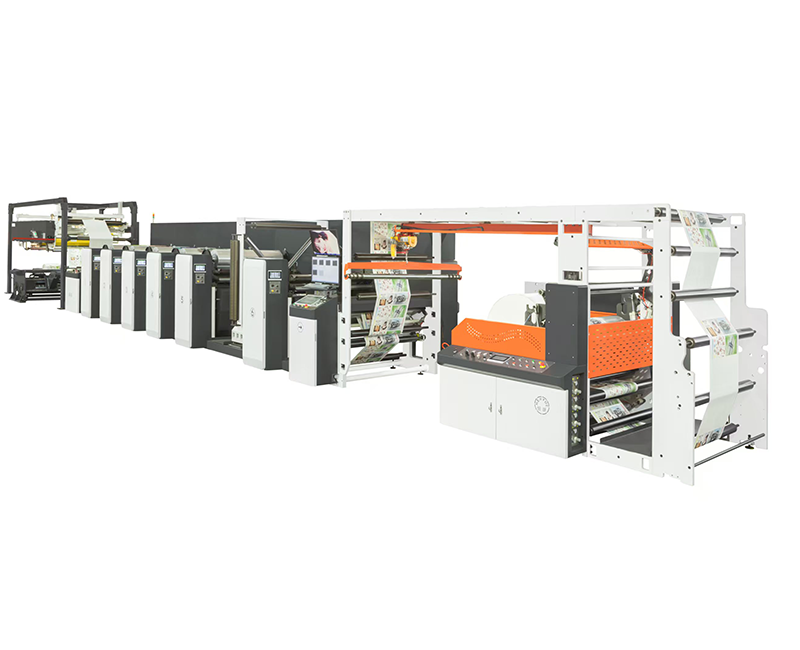 4 Color Non-Stop Servo-Driven Horizontal Flexo Printing Machine