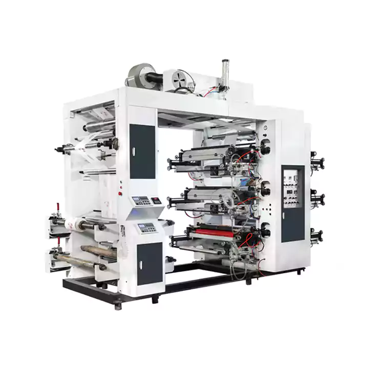4 Colors Stack Structure Flexographic Printing Machine