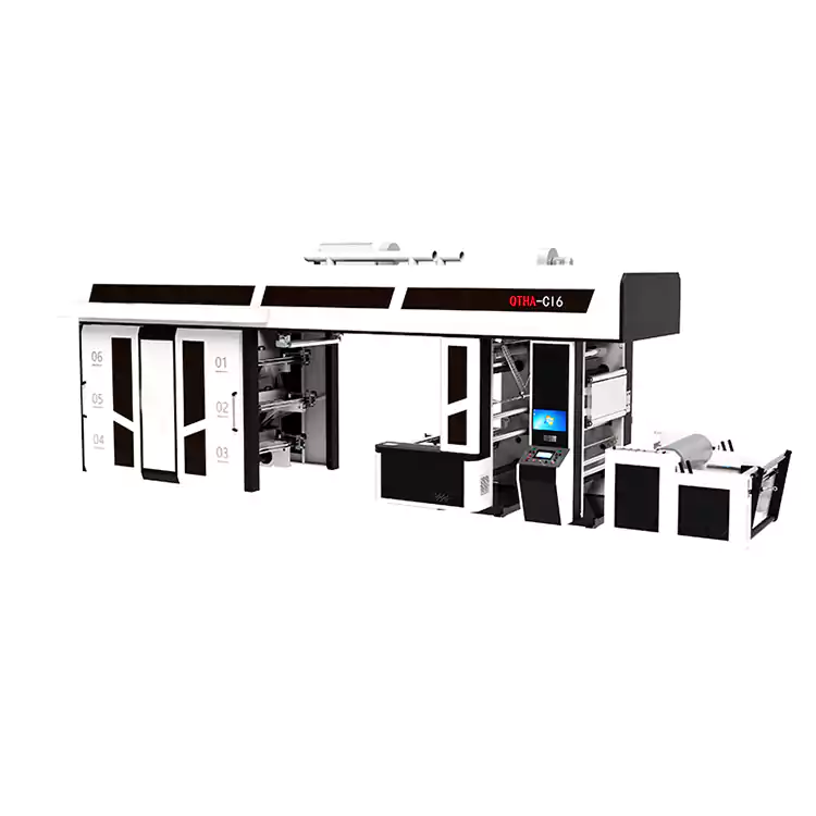 6 Colors High-Speed Semi-Servo Ci Flexo Printing Machine