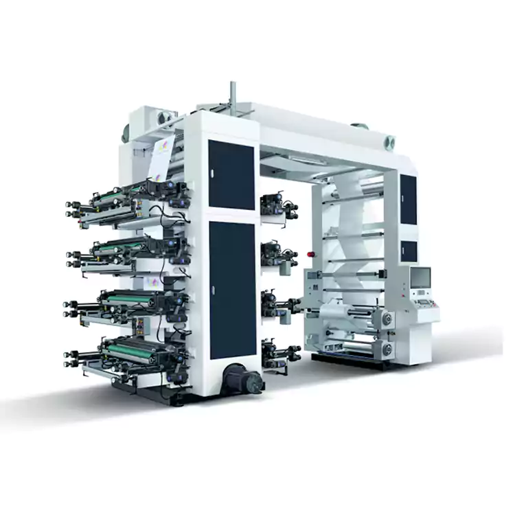 8 Color Flexographic Paper Bag Machine Flexo Printing Machine