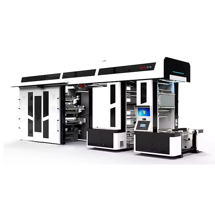 8 Colors Flexographic Printing Presses Customised For Shopping Bag Printing