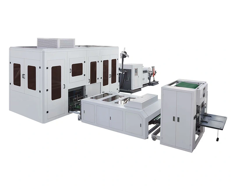 Ultrasonic Non-woven D-Cut and Box Type Bag Making Machine